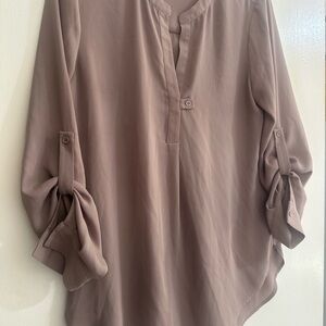 Pleione Women's Tunic Top - Taupe